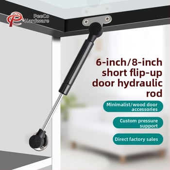 Trumpa atraminė lazdelė durims su aliuminio rėmu ir stiklo plokštėmis — Medžiaga: šaltai valdomas plienas + ABS, Gamyba: liejimas presu (die casting), Šiuolaikiškas minimalistinis stilius