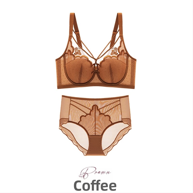 Push-up melltartó nőknek nagy mellekhez, 3/4 kosár, ultra vékony formázott kosár, nylon anyag, állítható, hátul négy soros záródás