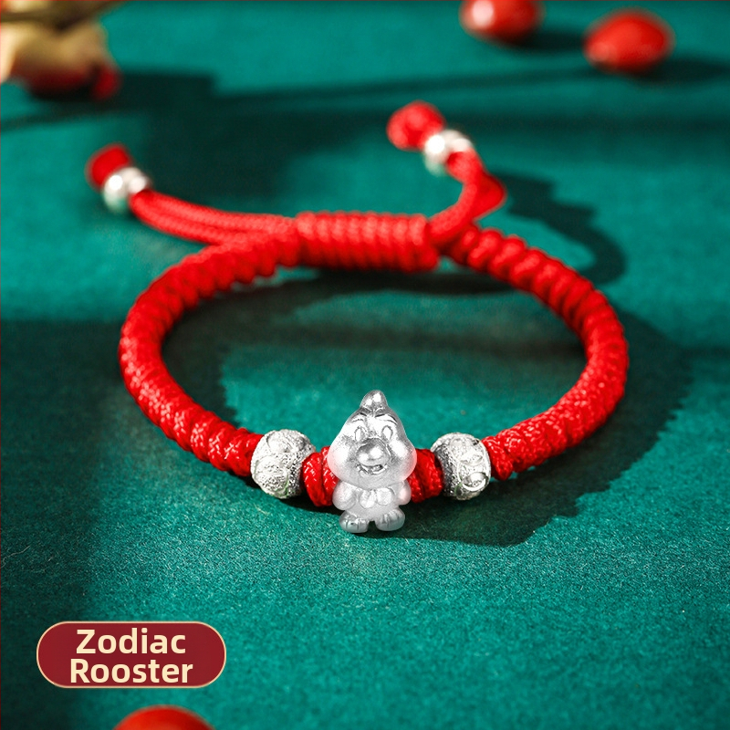 Dragon Knot karkötő, 12 jegy, kézzel készített, 999 ezüst, 3D kemény ezüst folyamat, 3-6 éves gyermekeknek