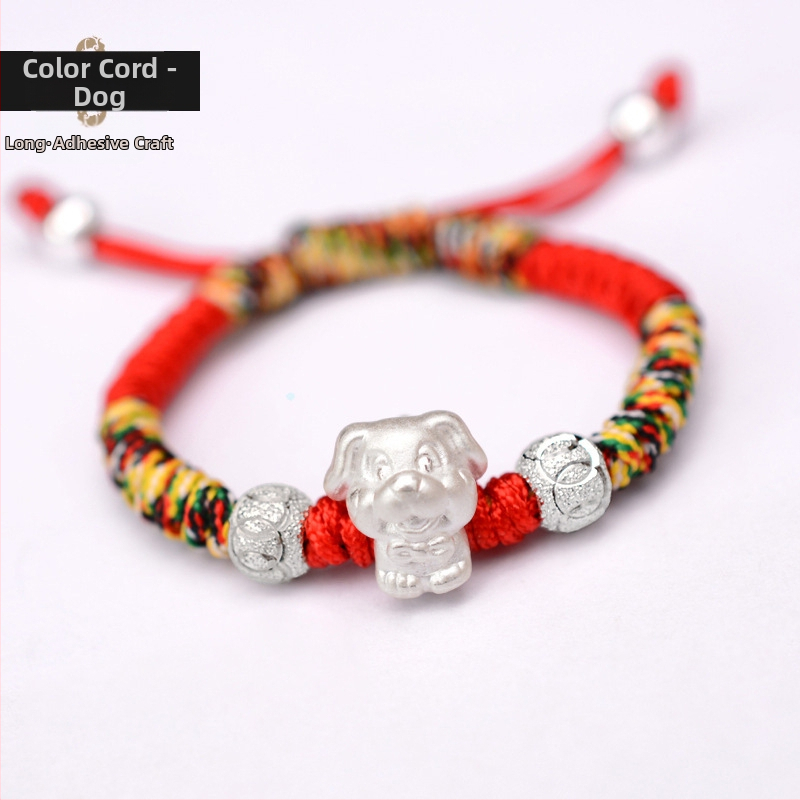 Dragon Knot karkötő, 12 jegy, kézzel készített, 999 ezüst, 3D kemény ezüst folyamat, 3-6 éves gyermekeknek