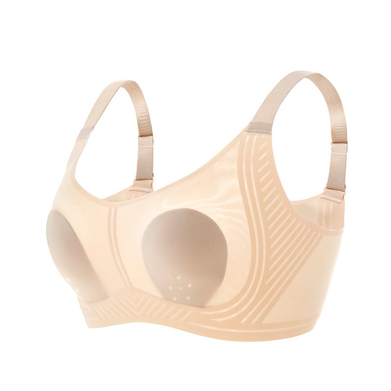 Vezeték nélküli, lélegző vékony női melltartó nagy mellekhez, könnyű és kényelmes, vékony formázott kosár, oldalsó támasz