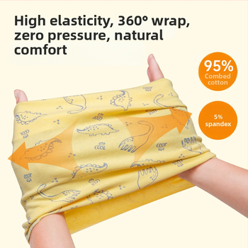 Detský bavlnený šál s karikatúrnym vzorom, obdĺžnikový tvar, teplý na jeseň a zimu