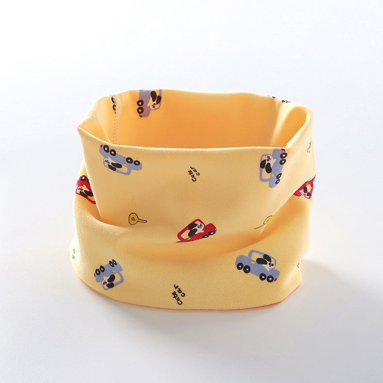 Detský bavlnený šál s karikatúrnym vzorom, obdĺžnikový tvar, teplý na jeseň a zimu