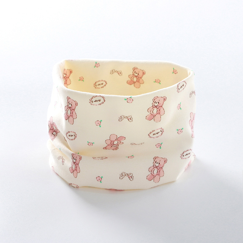 Detský bavlnený šál s karikatúrnym vzorom, obdĺžnikový tvar, teplý na jeseň a zimu