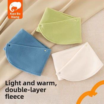 Detský šál z polárneho fleecu, japonsko-kórejský štýl, jednofarebný vzor, teplé na jeseň a zimu