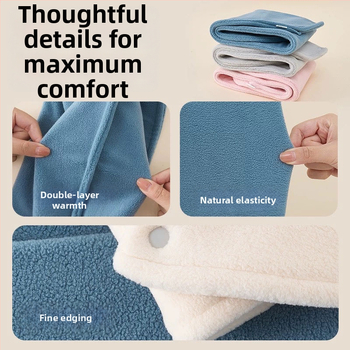 Detský šál z polárneho fleecu, japonsko-kórejský štýl, jednofarebný vzor, teplé na jeseň a zimu