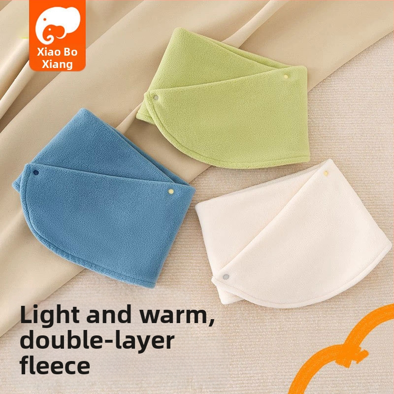 Detský šál z polárneho fleecu, japonsko-kórejský štýl, jednofarebný vzor, teplé na jeseň a zimu