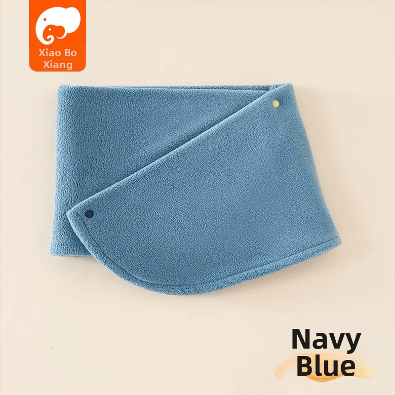 Detský šál z polárneho fleecu, japonsko-kórejský štýl, jednofarebný vzor, teplé na jeseň a zimu