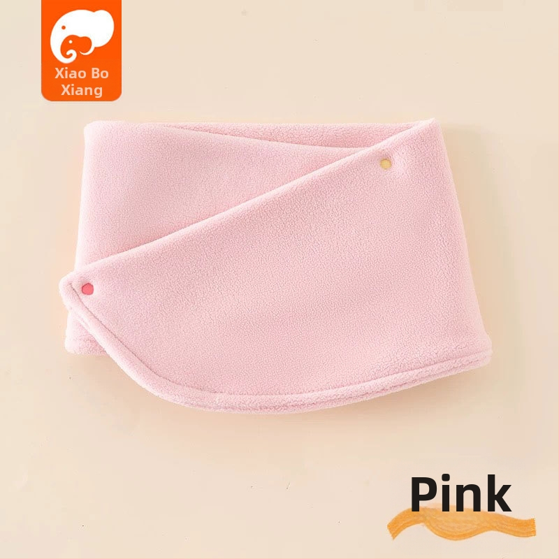 Detský šál z polárneho fleecu, japonsko-kórejský štýl, jednofarebný vzor, teplé na jeseň a zimu