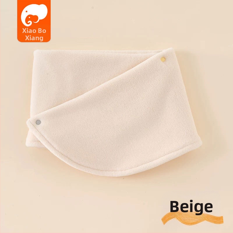 Detský šál z polárneho fleecu, japonsko-kórejský štýl, jednofarebný vzor, teplé na jeseň a zimu