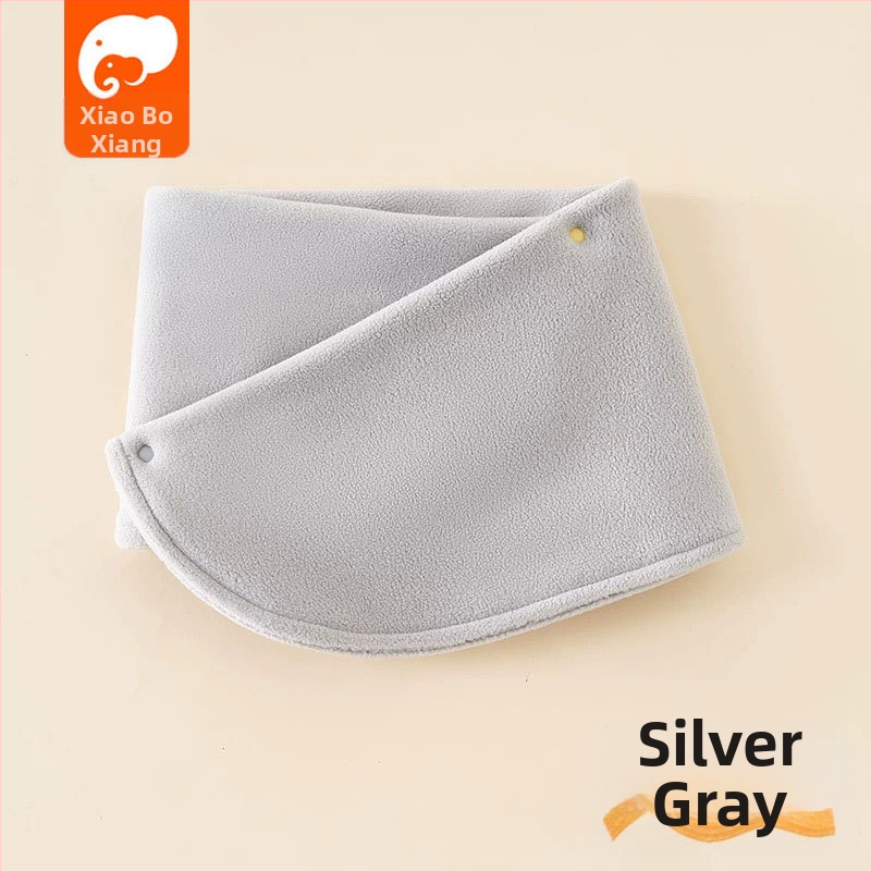 Detský šál z polárneho fleecu, japonsko-kórejský štýl, jednofarebný vzor, teplé na jeseň a zimu