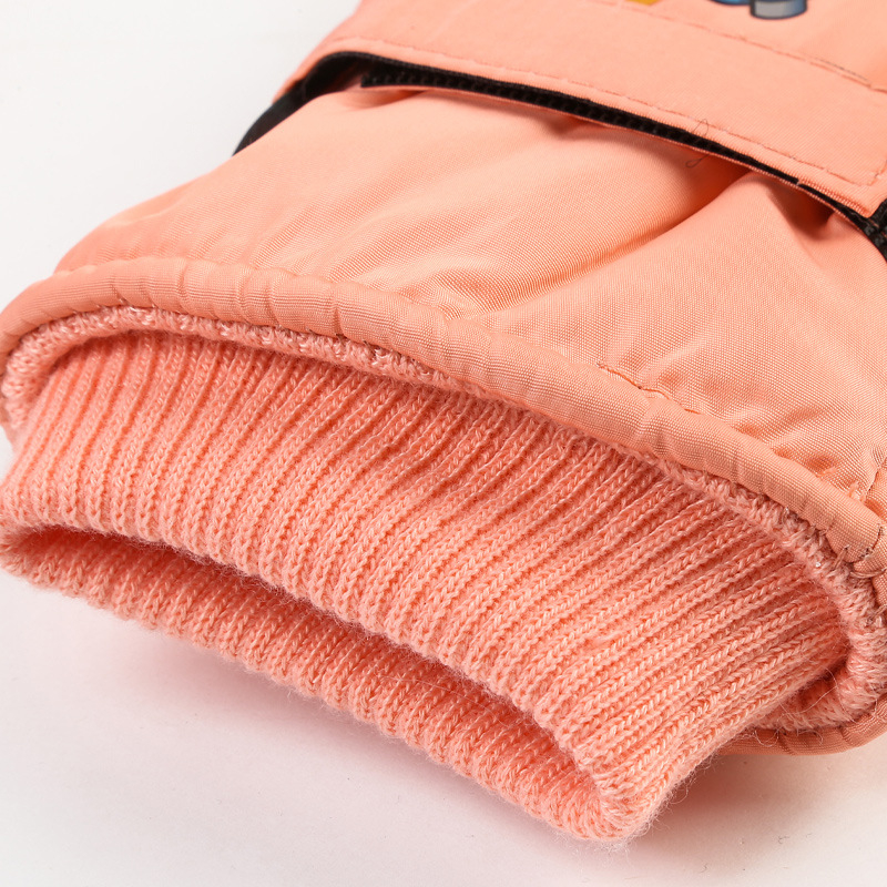 Bērnu ziemas slēpošanas cimdi – karikatūras stils, reljefas, silti, kokvilna, unisex