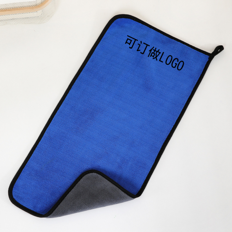 Daugiafunkcinis automobilio rankšluostis iš koralo fliso, dvipusiai stores audinys, 500–600 g, siuvimo ir velūro pabaiga