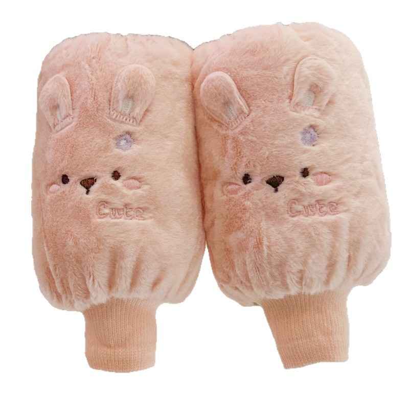 Mumu fruit pūkaini anti-netīrīšanas roku aizsargi bērniem, vecums 3–12 gadi, ziema 2025, universāls, mīļš raksts