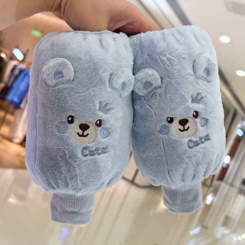 Mumu fruit pūkaini anti-netīrīšanas roku aizsargi bērniem, vecums 3–12 gadi, ziema 2025, universāls, mīļš raksts