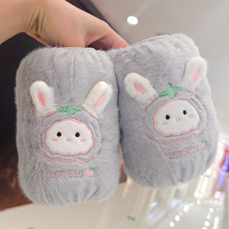 Mumu fruit pūkaini anti-netīrīšanas roku aizsargi bērniem, vecums 3–12 gadi, ziema 2025, universāls, mīļš raksts