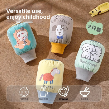 Bērnu piedurknes rudens-ziemas sezonai, kasmīrs, izšūts ar karikatūras motīvu, unisex