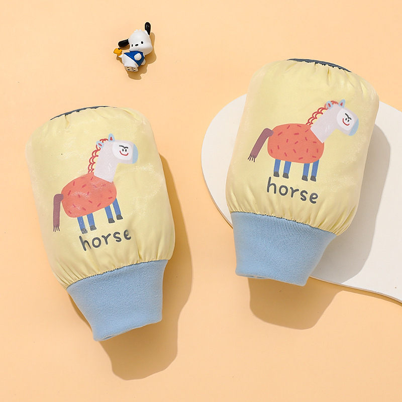 Bērnu piedurknes rudens-ziemas sezonai, kasmīrs, izšūts ar karikatūras motīvu, unisex