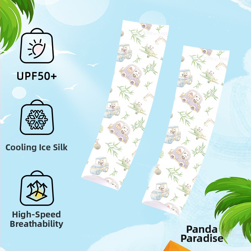 Bērnu UV aizsargpiedurknes, elpojošas ar karikatūras dizainu, nailons, unisex, vecums 1–13 gadi, vasara, ziema, rudens