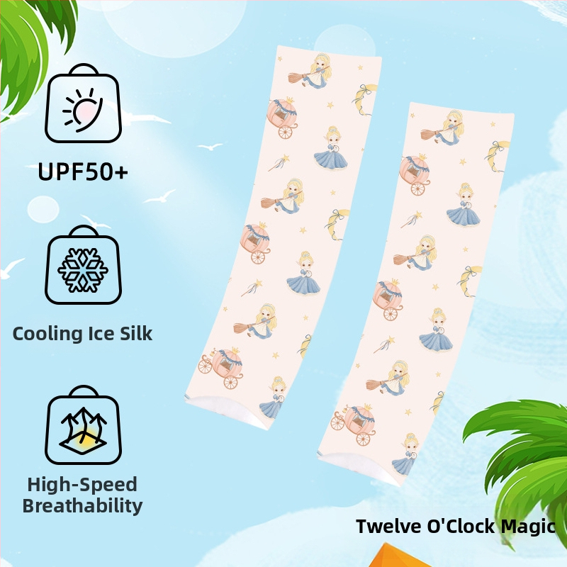 Bērnu UV aizsargpiedurknes, elpojošas ar karikatūras dizainu, nailons, unisex, vecums 1–13 gadi, vasara, ziema, rudens