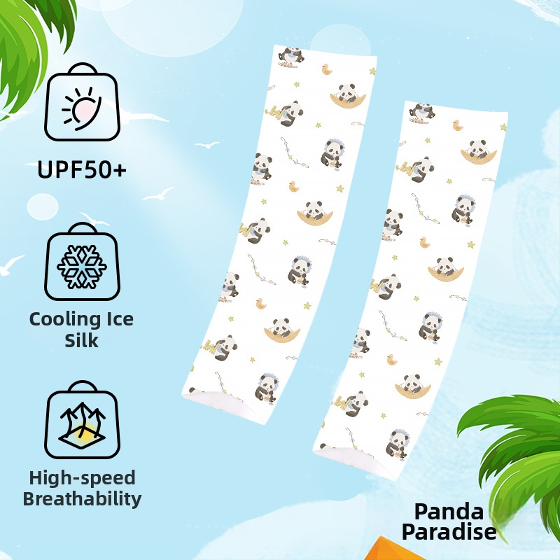 Bērnu UV aizsargpiedurknes, elpojošas ar karikatūras dizainu, nailons, unisex, vecums 1–13 gadi, vasara, ziema, rudens