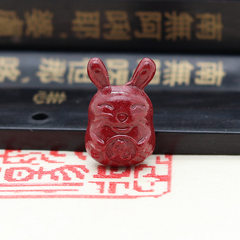 Zodijaki mini privjesak od prirodnog cinnabara, graviranje i poliranje, čistoća 95%, mogućnost prilagođavanja