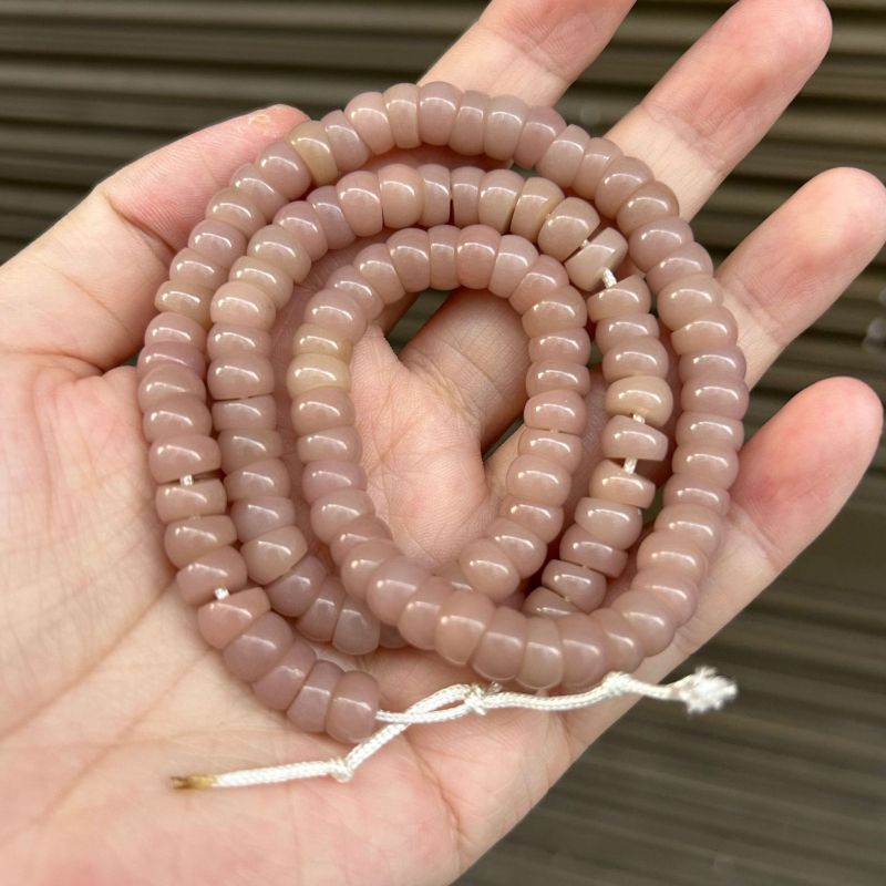 Narukvica od Bodhi korijena, prirodni stil, unisex, pletena konstrukcija, 16 perli