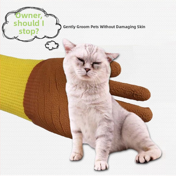 Aizsargājošas cimdi mājdzīvnieku kopšanai, pret kaķu skrāpējumiem, bieza liellopa āda, papildu aizsardzība pret suņa kodieniem, piemēroti kopšanai un mazgāšanai maziem dzīvniekiem