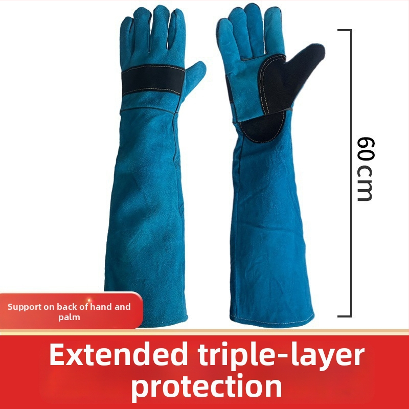 Aizsargājošas cimdi mājdzīvnieku kopšanai, pret kaķu skrāpējumiem, bieza liellopa āda, papildu aizsardzība pret suņa kodieniem, piemēroti kopšanai un mazgāšanai maziem dzīvniekiem