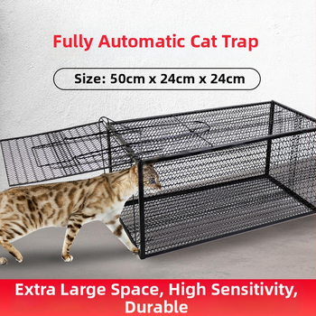 Visiškai automatinis katės gaudymo narvas, metalinė konstrukcija, tinkamas katėms, naminių gyvūnų narvai