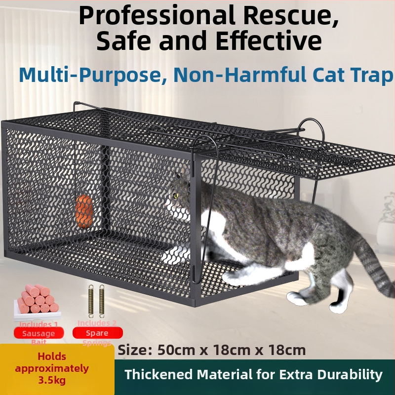 Visiškai automatinis katės gaudymo narvas, metalinė konstrukcija, tinkamas katėms, naminių gyvūnų narvai