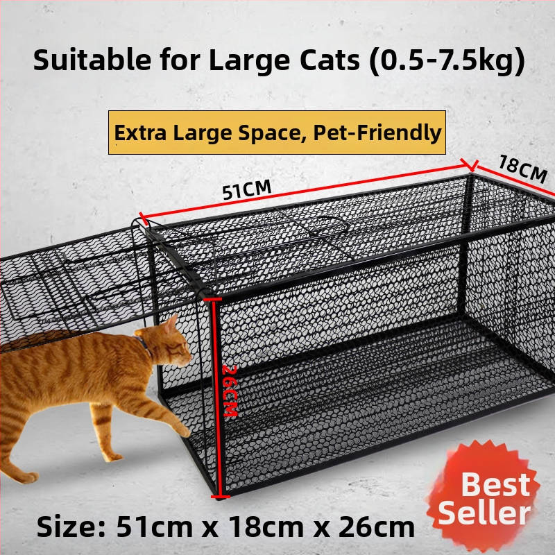 Visiškai automatinis katės gaudymo narvas, metalinė konstrukcija, tinkamas katėms, naminių gyvūnų narvai