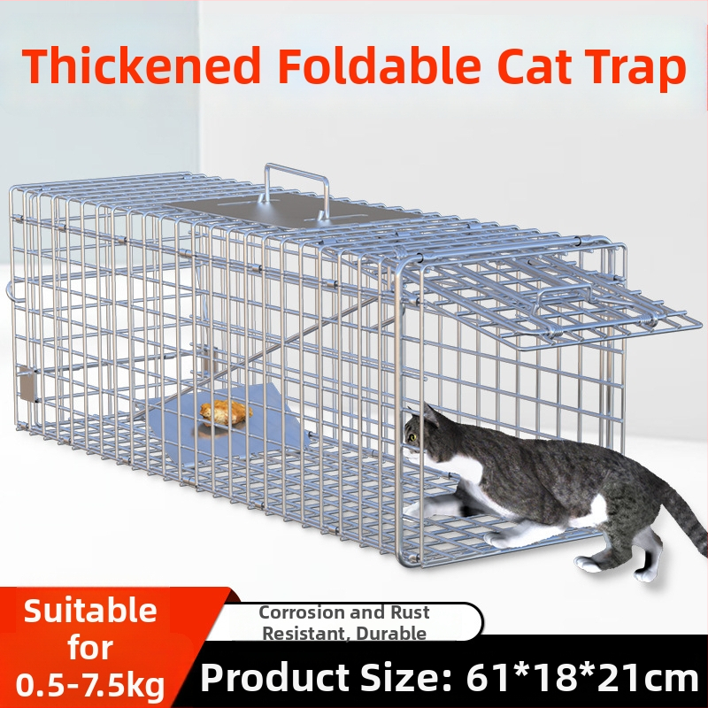 Visiškai automatinis katės gaudymo narvas, metalinė konstrukcija, tinkamas katėms, naminių gyvūnų narvai