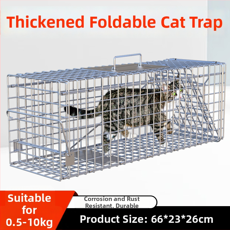 Visiškai automatinis katės gaudymo narvas, metalinė konstrukcija, tinkamas katėms, naminių gyvūnų narvai