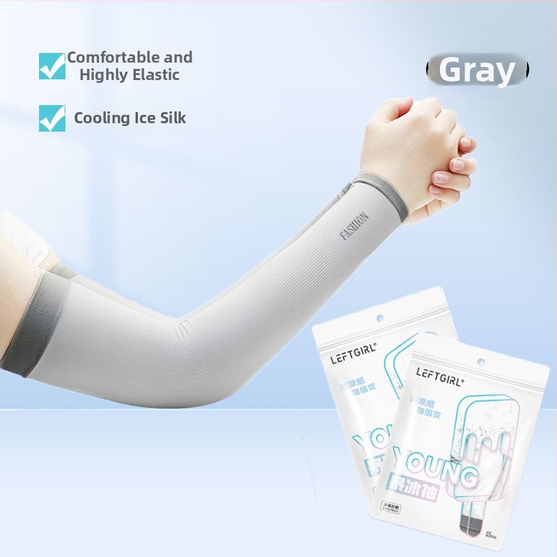 Женски слънцезащитни ръкави за колоездене на открито – ледено копринени охлаждащи ръкави, UV защита, найлон 81-95% съдържание