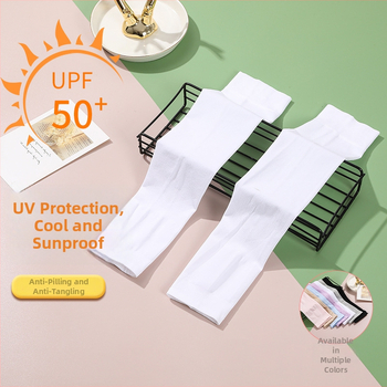 Унисекс Ice Silk ръкави за слънцезащита за шофиране и каране на открито; найлон-спандекс смес 90–95%; пролет 2025