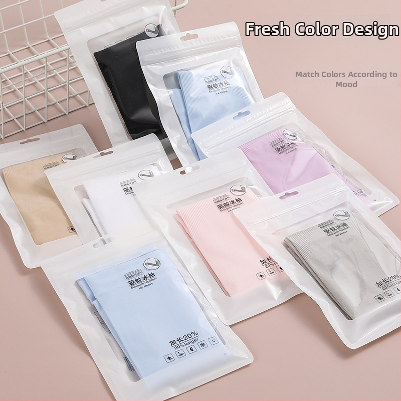 Унисекс Ice Silk ръкави за слънцезащита за шофиране и каране на открито; найлон-спандекс смес 90–95%; пролет 2025