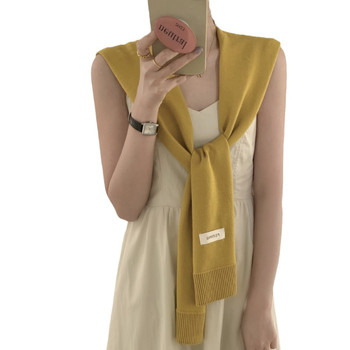 Korejski proljetno-ljetni mali kvadratni šal, mješovita vlakna, monokromatski uzorak, Jacquard tkanje, UV zaštita