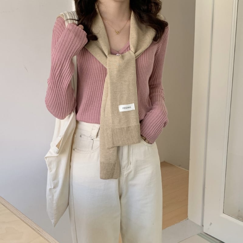 Korejski proljetno-ljetni mali kvadratni šal, mješovita vlakna, monokromatski uzorak, Jacquard tkanje, UV zaštita