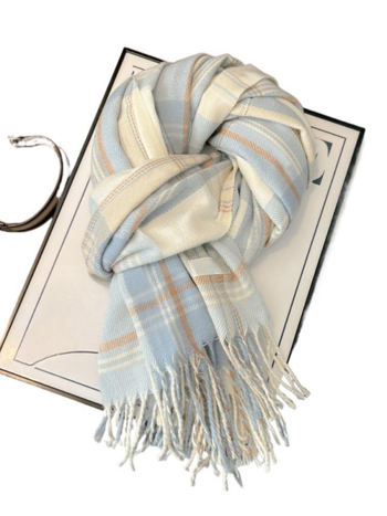 Šal 100% poliester, karirani uzorak, zima/jesen, izdanje jesen 2024