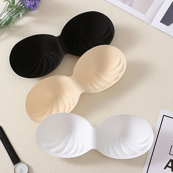 Elegant Love бюст-пад/вмъкване - памук, кръгла форма, стил воден релеф, дишаща, за младежи 18–40 години