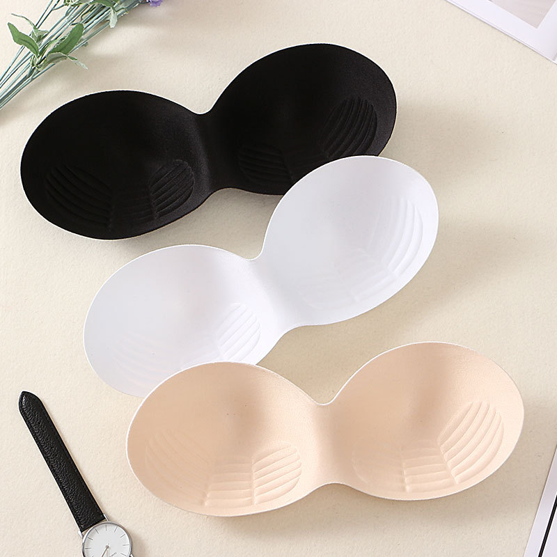 Elegant Love бюст-пад/вмъкване - памук, кръгла форма, стил воден релеф, дишаща, за младежи 18–40 години