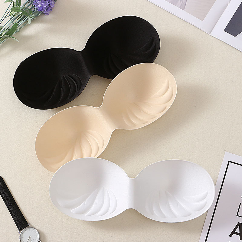 Elegant Love бюст-пад/вмъкване - памук, кръгла форма, стил воден релеф, дишаща, за младежи 18–40 години