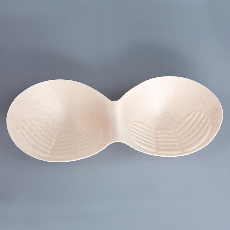 Elegant Love бюст-пад/вмъкване - памук, кръгла форма, стил воден релеф, дишаща, за младежи 18–40 години