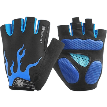 Unisex rukavice za biciklizam sa zaštitom od sunca, prozračne, pola prsta