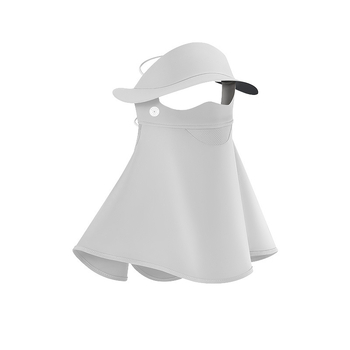 Női napvédő arcmaszk, lélegző nylon anyag, teljes arcvédő, nyak- és homlokvédelmet nyújtó, eredeti dizájn