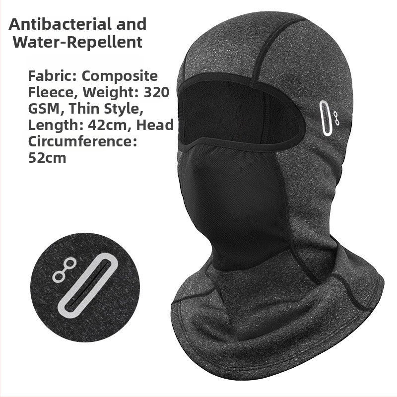 Magnētiskā slēpošanas sejas maska ar UV aizsardzību, ūdensnecaurlaidīgs audums, flīsa iekšējā odere, universāla