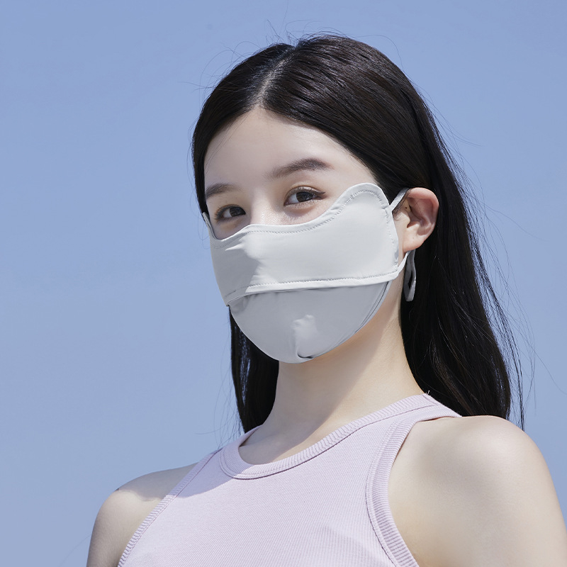 ACRUNU Teljes arc UV védő maszk vezetéshez és szabadban kerékpározáshoz – gyorsan száradó, légáteresztő nejlon anyag, UPF 40+, ultra könnyű