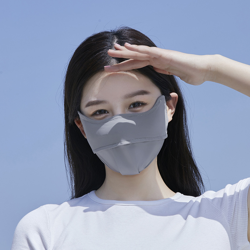 ACRUNU Teljes arc UV védő maszk vezetéshez és szabadban kerékpározáshoz – gyorsan száradó, légáteresztő nejlon anyag, UPF 40+, ultra könnyű