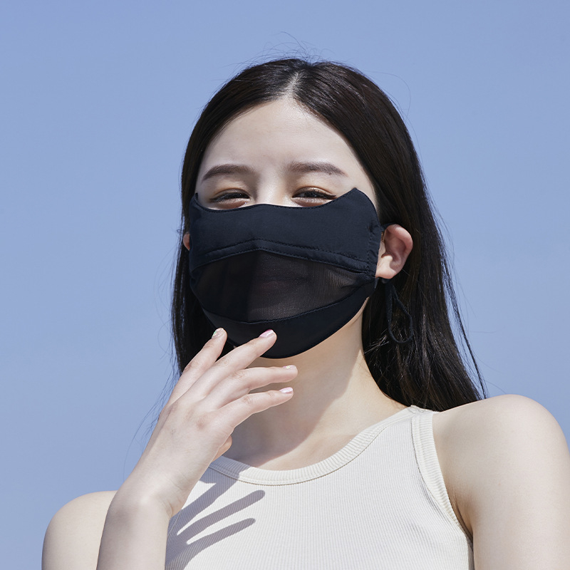 ACRUNU Teljes arc UV védő maszk vezetéshez és szabadban kerékpározáshoz – gyorsan száradó, légáteresztő nejlon anyag, UPF 40+, ultra könnyű